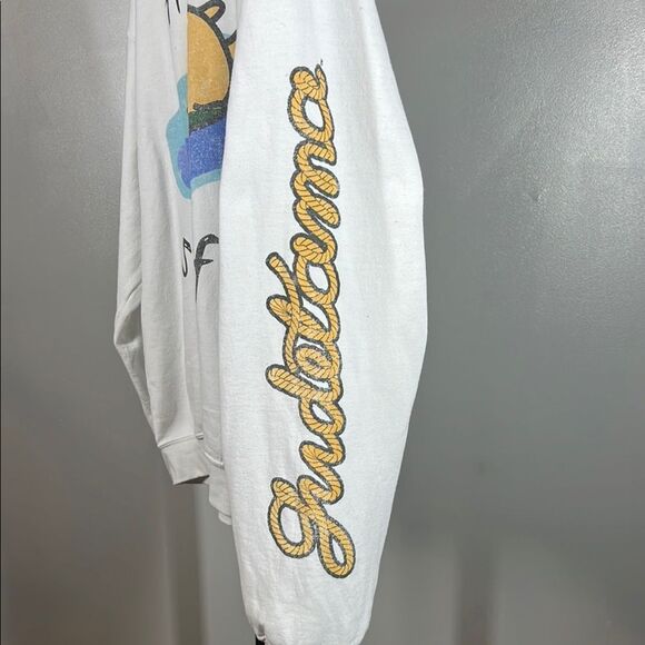 Gudetama Trying To Stay A float white Sweatshirt - Picture 3 of 4
